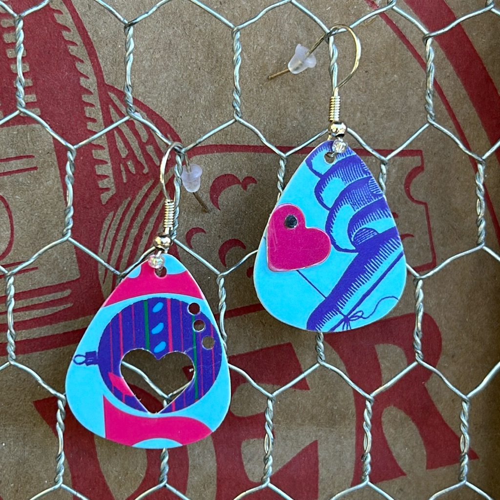 Trader Joe’s Earrings Guitar Pic Shaped